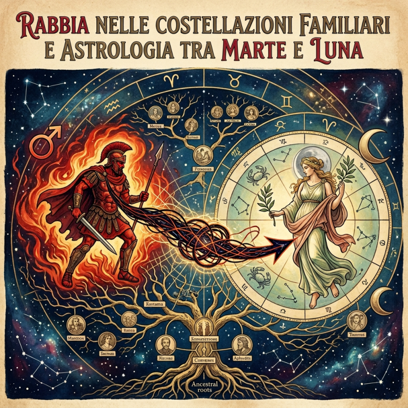 Rabbia tra Marte e Luna nelle costellazioni familiari
